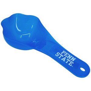 blue plastic pet food scoop Penn State
